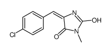 (5Z)-5-[(4-chlorophenyl)methylidene]-3-methylimidazolidine-2,4-dione结构式