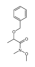 N-methoxy-N-methyl-2-phenylmethoxypropanamide Structure