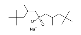 sodium bis(2,4,4-trimethylpentyl) phosphinate结构式