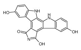 12,13-Dihydro-3,9-dihydroxy-5H-Indolo[2,3-a]pyrrolo[3,4-c]carbazole-5,7(6H)-dione结构式