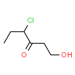 3-Hexanone,4-chloro-1-hydroxy- structure