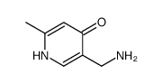 4-Pyridinol,5-(aminomethyl)-2-methyl-(9CI)结构式