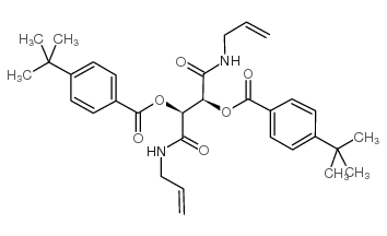 o,o'-bis(4-tert-butylbenzoyl)-n,n'-diallyl-l-tartardiamide structure