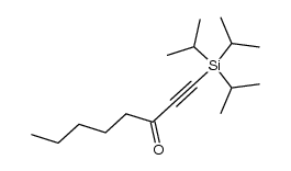 1-(triisopropylsilyl)oct-1-yn-3-one结构式