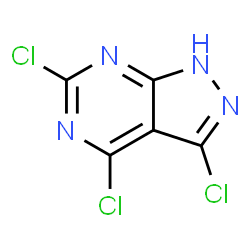 3,4,6-Trichloro-1H-pyrazolo[3,4-d]pyrimidine structure