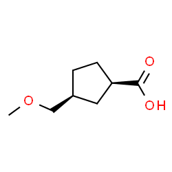 Cyclopentanecarboxylic acid, 3-(methoxymethyl)-, cis- (9CI) Structure