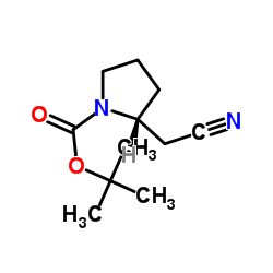 (R)-2-(氰基甲基)吡咯烷-1-甲酸叔丁酯图片