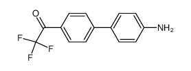 1-(4'-amino-4-biphenylyl)-2,2,2-trifluoroethanone结构式