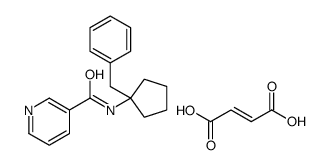 N-(1-Benzylcyclopentyl)nicotinamide (2Z)-2-butenedioate (1:1)结构式