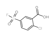 2-氯-5-(氟磺酰基)苯甲酸结构式