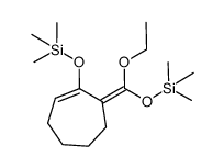 3-<(ethoxy)(trimethylsiloxy)methylidene>-2-(trimethylsiloxy)cyclohept-1-ene Structure