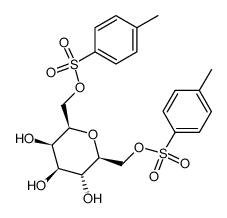 L-glycero-L-galacto-Heptitol, 2,6-anhydro-, 1,7-bis(4-methylbenzenesulfonate) structure