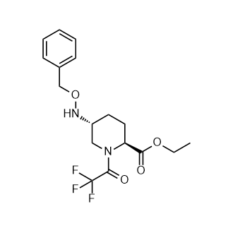 (2S,5R)-5-((苄氧基)氨基)-1-(2,2,2-三氟乙酰基)哌啶-2-甲酸乙酯图片