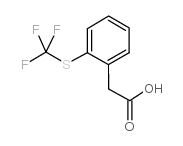 2-(trifluoromethylthio)phenylacetic acid结构式