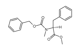 N-Cbz-N-methyl-L-phenylalanine methyl ester结构式