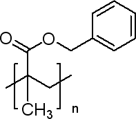 聚甲基丙烯酸苄酯结构式