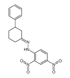 3-Phenylcyclohexanone 2,4-dinitrophenyl hydrazone结构式