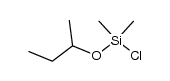 Dimethyl-chlor-silanol-sek.-butylaether Structure