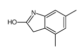 4,6-dimethyl-1,3-dihydroindol-2-one结构式