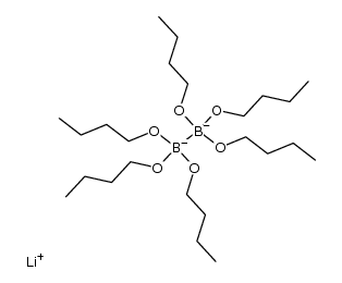 hexakis-(butan-1-olato-O)-diborate(B-B)(2-), dilithium salt Structure