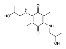 2,5-Bis[(2-hydroxypropyl)amino]-3,6-dimethyl-1,4-benzoquinone结构式