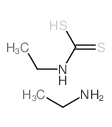 Carbamic acid, ethyldithio-, compd. with ethylamine (1:1) Structure