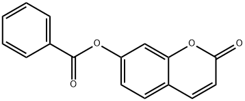 2H-1-Benzopyran-2-one, 7-(benzoyloxy)-结构式