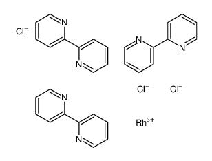 2-pyridin-2-ylpyridine,rhodium(3+),trichloride结构式