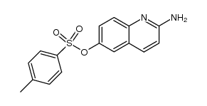 6-(toluene-4-sulfonyloxy)-quinolin-2-ylamine结构式