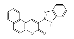 2-(1H-benzimidazol-2-yl)benzo[f]chromen-3-one Structure