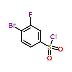 4-溴-3-氟苯磺酰氯结构式