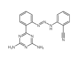 2-[2-[2-(4,6-diamino-1,3,5-triazin-2-yl)phenyl]iminohydrazinyl]benzonitrile picture