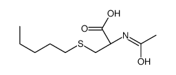 (2R)-2-acetamido-3-pentylsulfanylpropanoic acid Structure