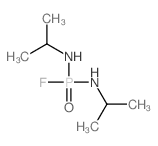 PHOSPHORODI(ISOPROPYLAMIDIC) FLUORIDE Structure