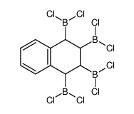 1,2,3,4-tetrakis(dichloroboryl)tetraline Structure