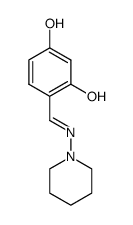 4-((piperidin-1-ylimino)methyl)benzene-1,3-diol结构式