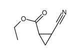 ethyl (1R,2R)-2-cyanocyclopropanecarboxylate Structure