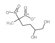 5,5-dinitrohexane-1,2-diol结构式