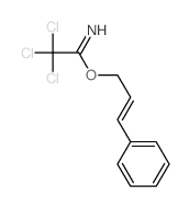 Ethanimidic acid,2,2,2-trichloro-, 3-phenyl-2-propen-1-yl ester Structure