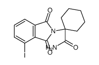 1-(4-Iodo-1,3-dioxo-1,3-dihydro-isoindol-2-yl)-cyclohexanecarboxylic acid amide结构式