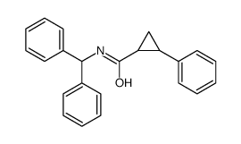 N-benzhydryl-2-phenylcyclopropane-1-carboxamide结构式