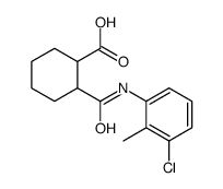 2-[(3-chloro-2-methylphenyl)carbamoyl]cyclohexane-1-carboxylic acid结构式