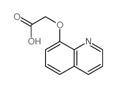 Aceticacid, 2-(8-quinolinyloxy)- Structure