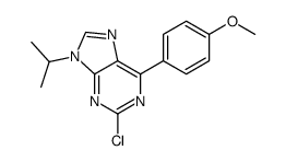 2-chloro-6-(4-methoxyphenyl)-9-propan-2-ylpurine结构式