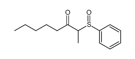 2-benzenesulfinyl-octan-3-one Structure