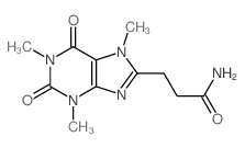 3-(1,3,7-trimethyl-2,6-dioxo-purin-8-yl)propanamide structure