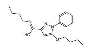 5-Butoxy-N-butyl-1-phenyl-1H-pyrazole-3-carboxamide structure