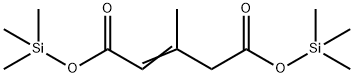 3-Methyl-2-pentenedioic acid bis(trimethylsilyl) ester structure