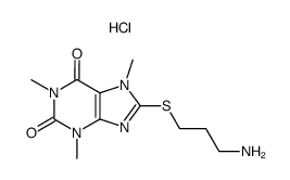 8-γ-Aminopropylmercaptocoffein-hydrochlorid结构式