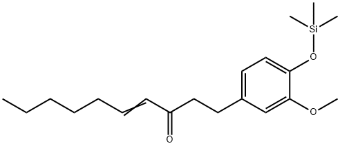 1-[3-Methoxy-4-[(trimethylsilyl)oxy]phenyl]-4-decen-3-one Structure